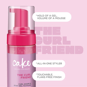 Cake Beauty Curl Friend Gel-to-Foam Curl Styler showing texture