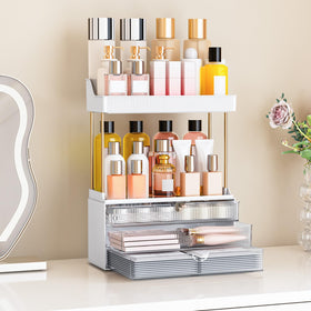 caktraie 3-Drawer Acrylic Makeup Organizer assembly process