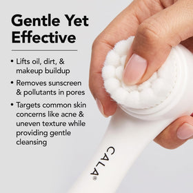 Cala Cleansing Brush water-resistant feature demonstration