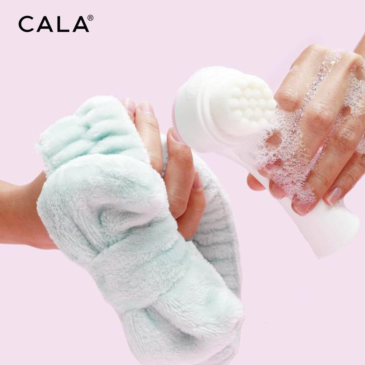 Cala Dual-Action Cleansing Brush packaging display