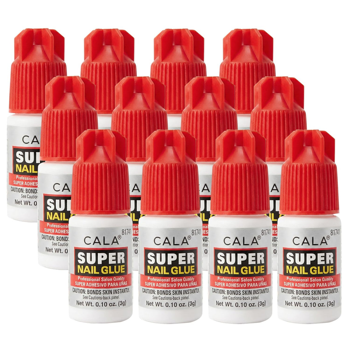 CALA Super Nail Glue pack of 12 front view
