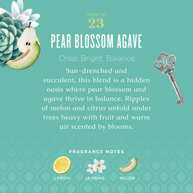 Caldrea Pear Blossom Agave Hand Soap side view showing label