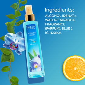 Calgon Morning Glory Body Mist 8 fl oz packaging details