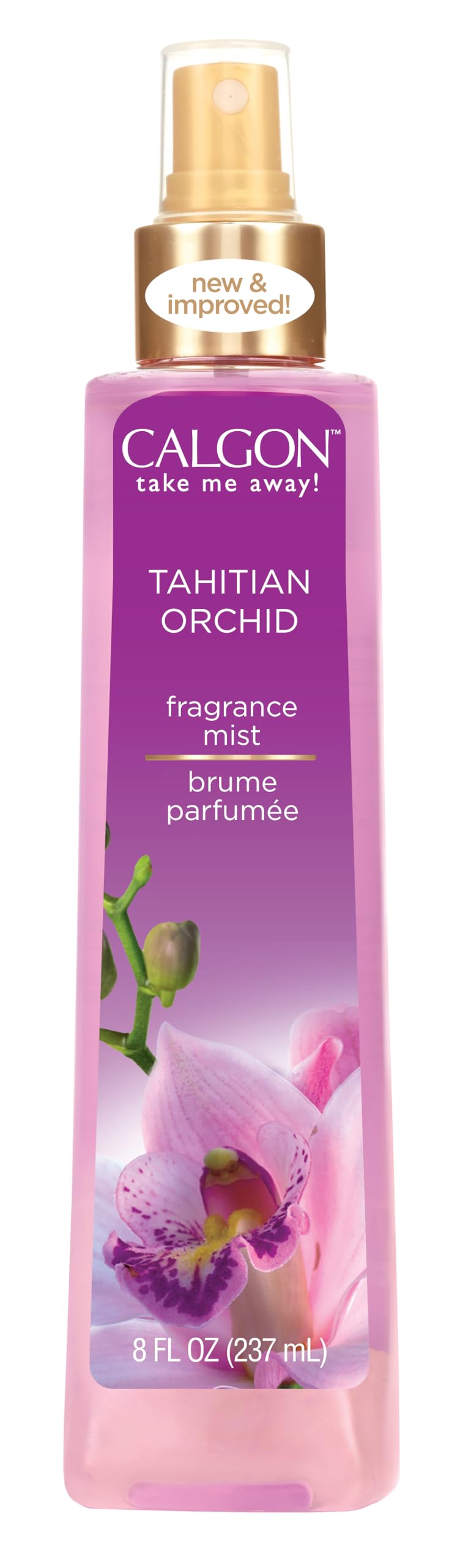 Calgon Tahitian Orchid Body Mist 8 fl oz front view