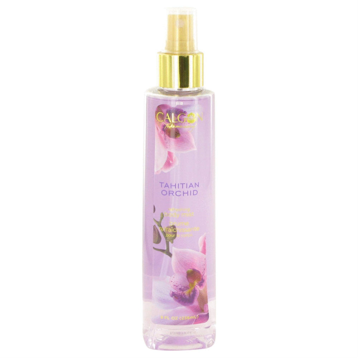 Calgon Tahitian Orchid Body Mist 8 oz bottle front view