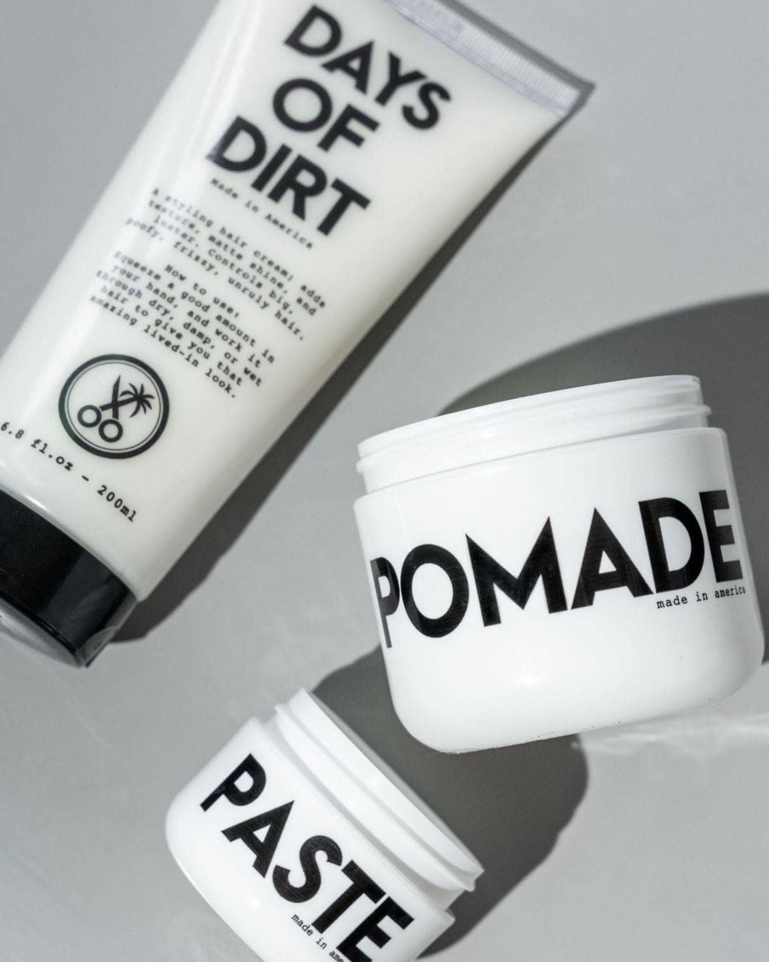 California Born Days of Dirt Hair Styling Cream in travel-friendly packaging