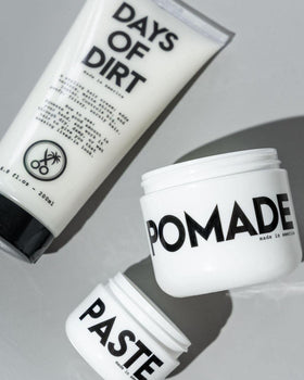 California Born Days of Dirt Hair Styling Cream in travel-friendly packaging