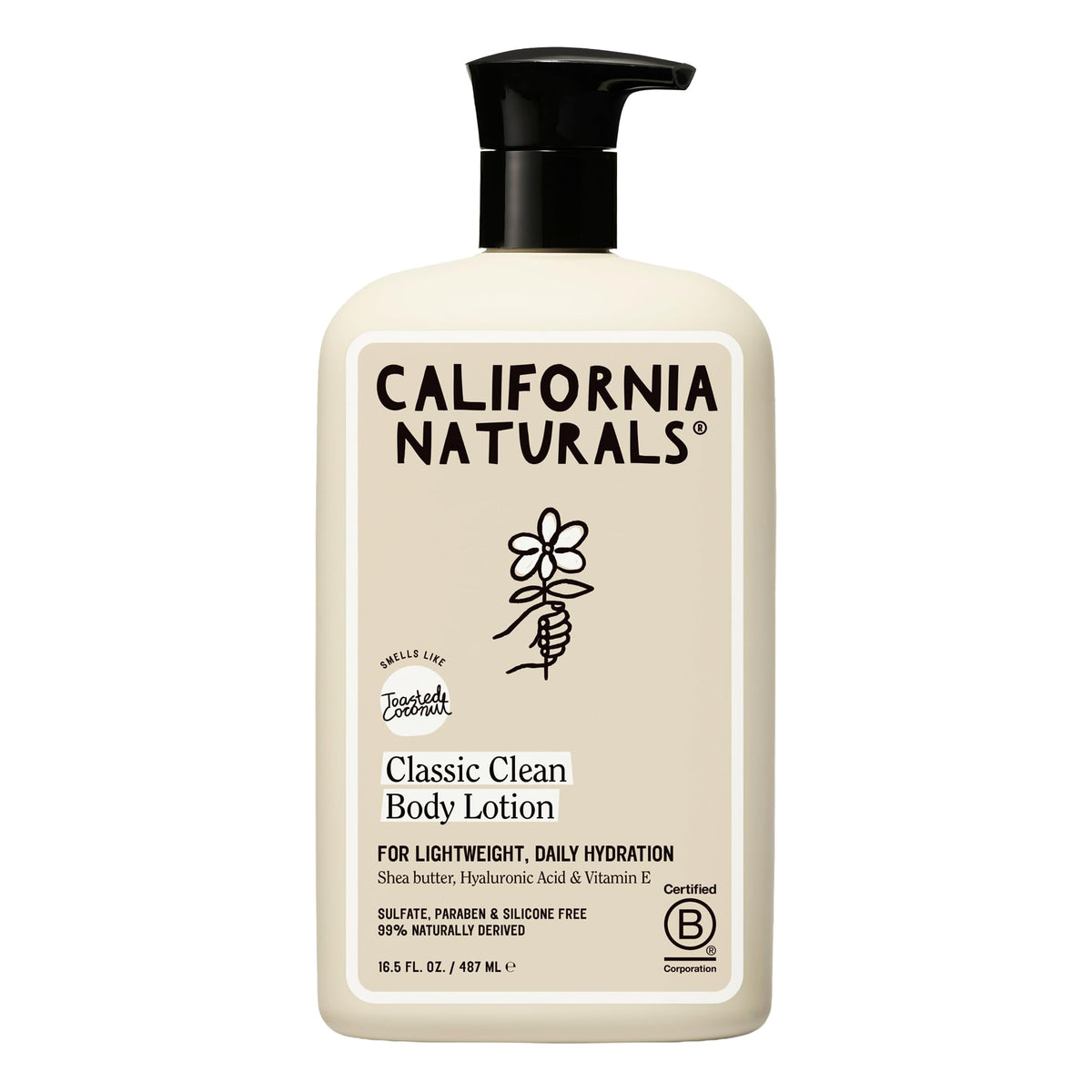 California Naturals Classic Clean Body Lotion 16.5 oz front view