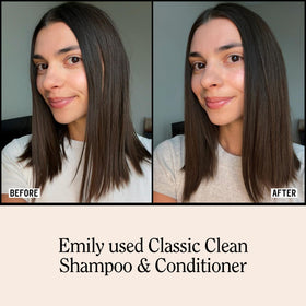 California Naturals Classic Clean Toasted Coconut Shampoo and Conditioner set with tropical plants