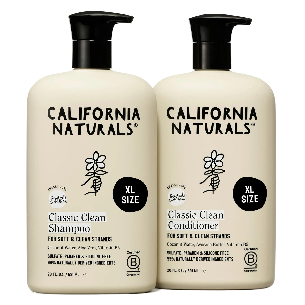 California Naturals Classic Clean Toasted Coconut Shampoo front view