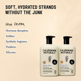 California Naturals Classic Clean Vanilla Bloom Shampoo close-up of bottle