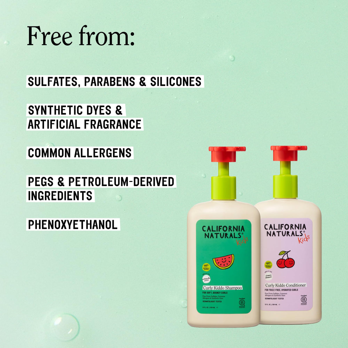 California Naturals Curly Kiddo Conditioner bottle with label