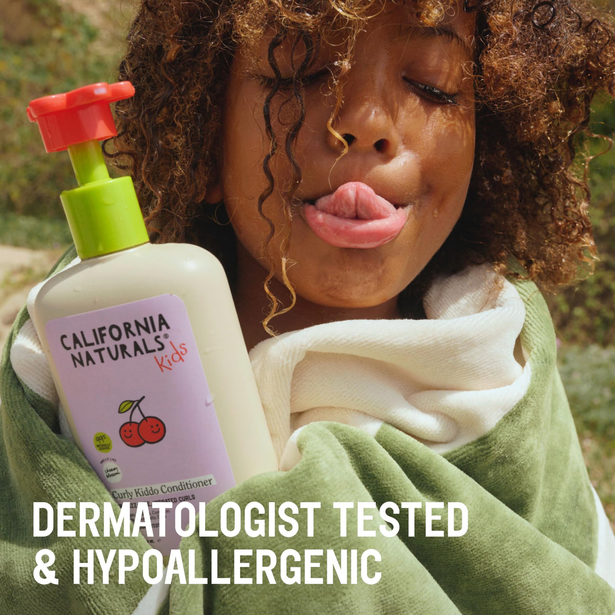 California Naturals Curly Kiddo Conditioner texture close-up