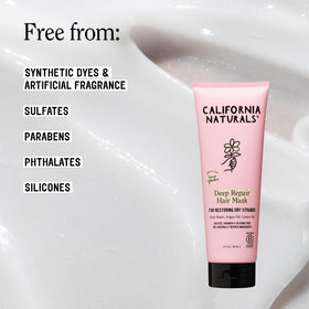 California Naturals Deep Repair Hair Mask application on hair