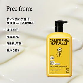 California Naturals Glow Body Lotion texture close-up