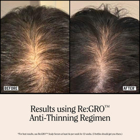 California Naturals Re:GRO Shampoo and Conditioner in bathroom setting