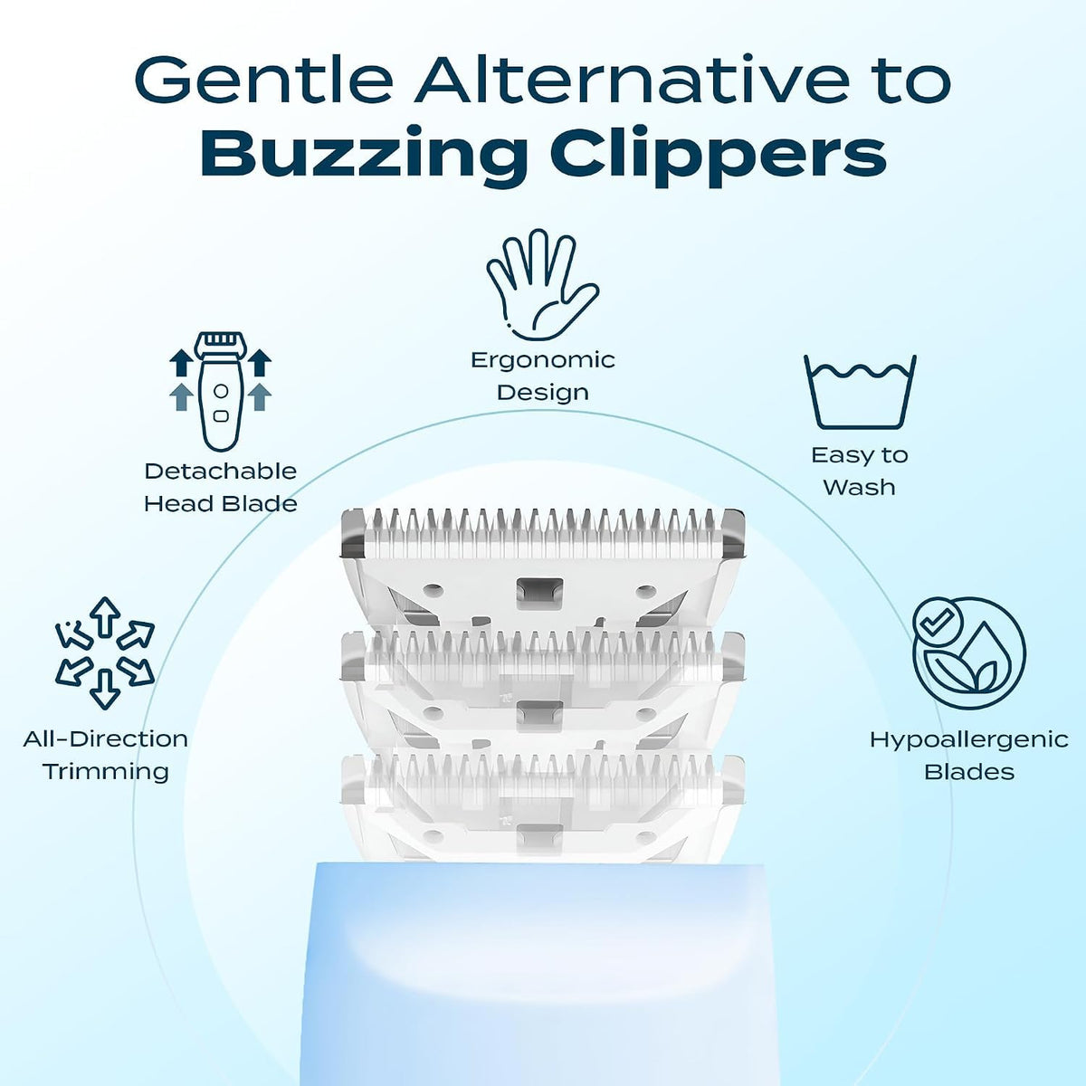 CALMING CLIPPER Step-UP Clipper packaging displayed on a table