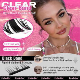 calphdiar Bottom Lash Clusters close-up of lashes