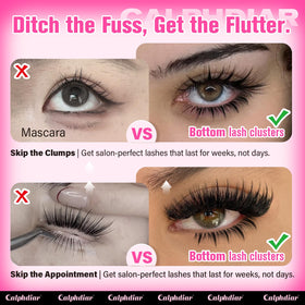 calphdiar Bottom Lash Clusters on display