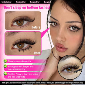 calphdiar Bottom Lash Clusters packaging