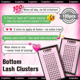calphdiar Bottom Lash Clusters side view