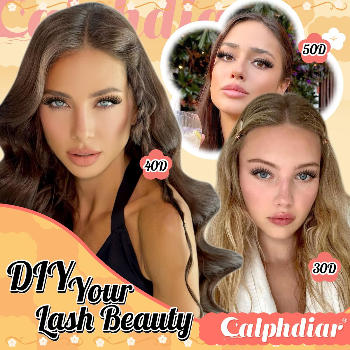 calphdiar Cat Eye Lash Clusters application demonstration