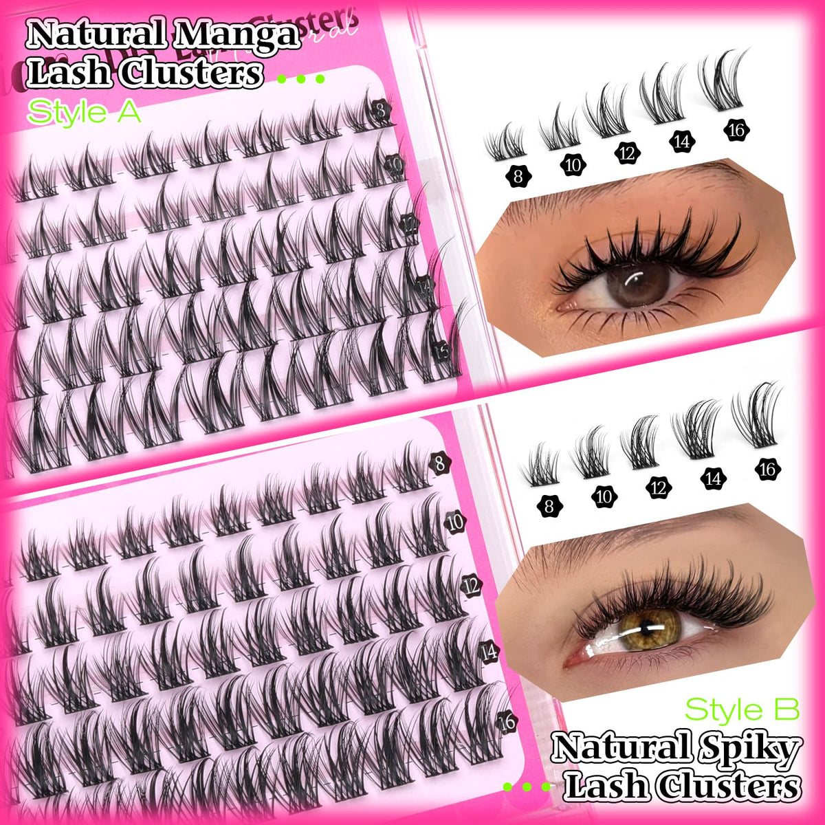 calphdiar false eyelashes application demonstration
