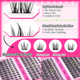 calphdiar individual lashes in various lengths