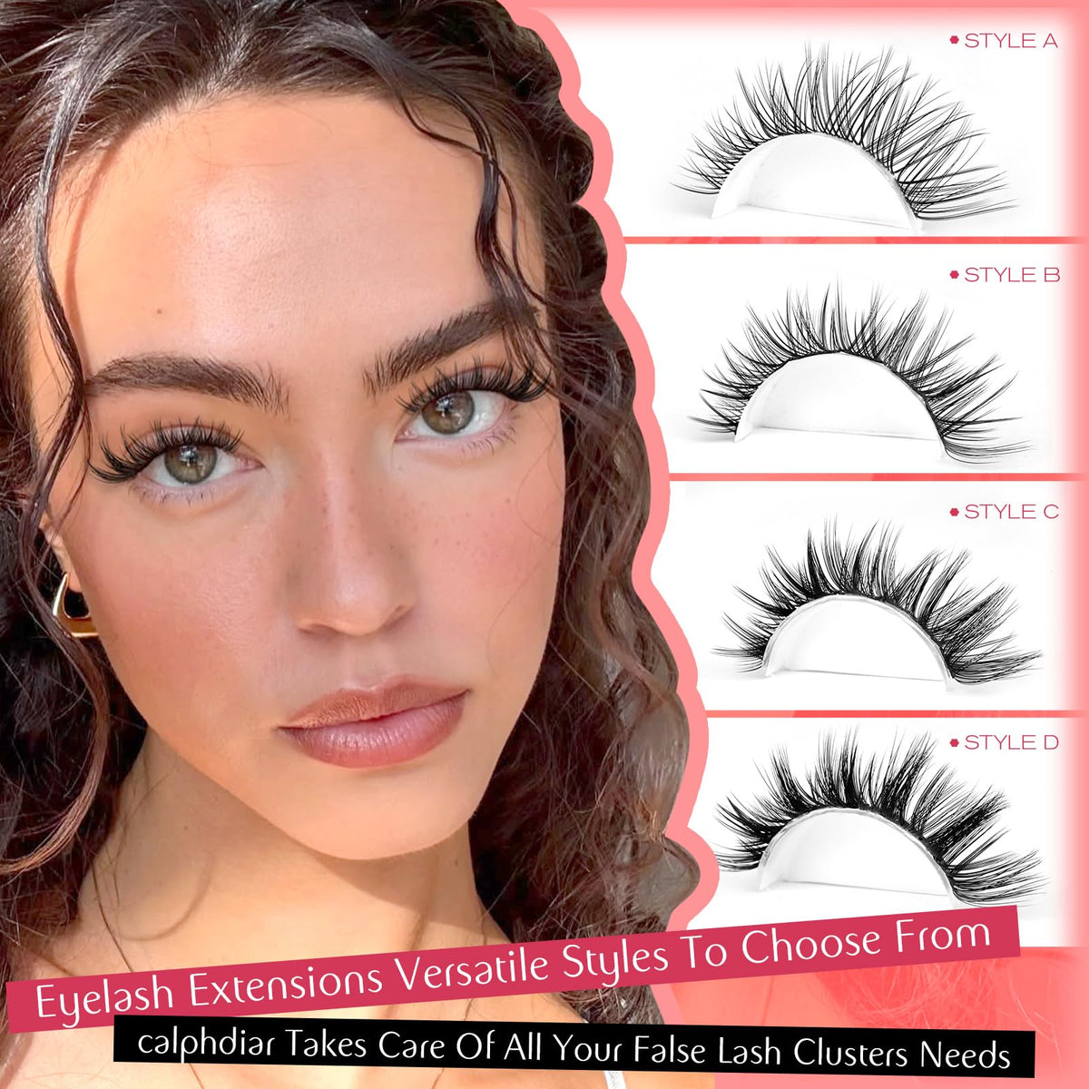 calphdiar lash clusters in various lengths