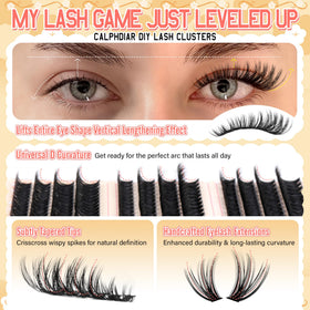 calphdiar Lash Clusters Kit displaying the packaging