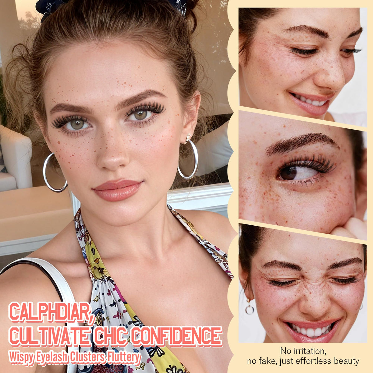calphdiar Lash Clusters Kit tweezers for easy application