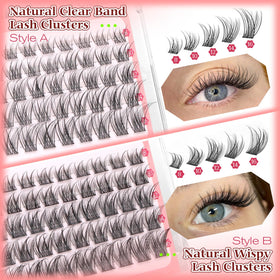calphdiar lash clusters showing different styles