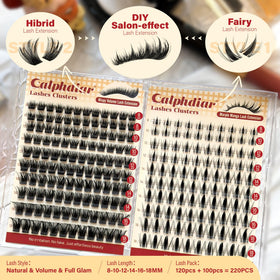 calphdiar marple manga lash clusters in various lengths