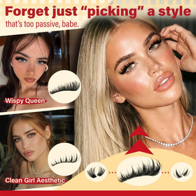 calphdiar wispy volume lash clusters close-up