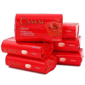 Camay Classic Bar Soap Rose Essence 4.98 Oz front view