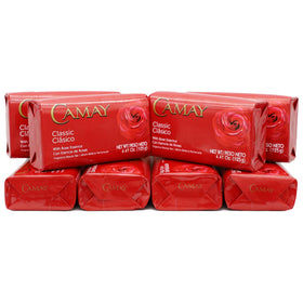 Camay Classic Bar Soap Rose Essence 8-Pack front view