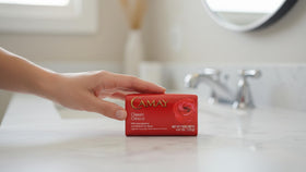 Camay Classic Bar Soap showing creamy lather