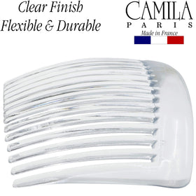 Camila hair side comb displayed on a vanity with hair accessories