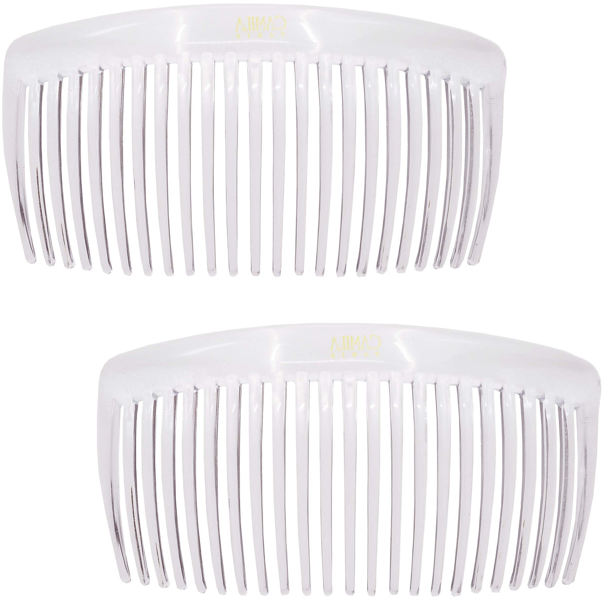 Camila Hair Side Comb in beige colour on a white background