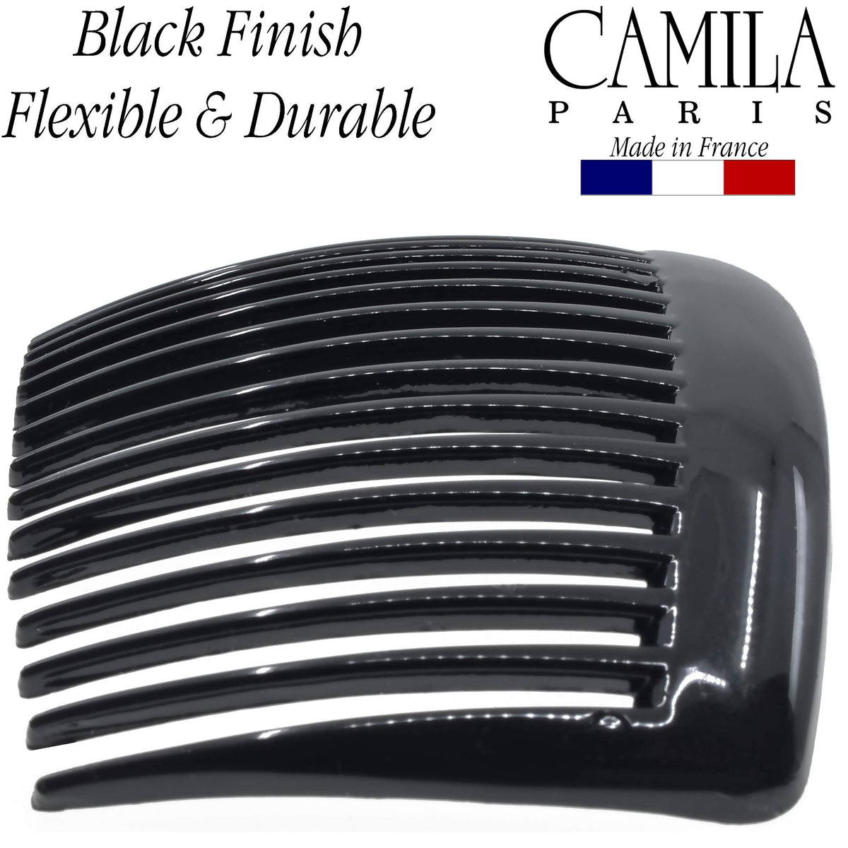 Camila Hair Side Comb in use with a French twist hairstyle