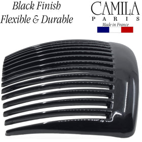 Camila Hair Side Comb in use with a French twist hairstyle