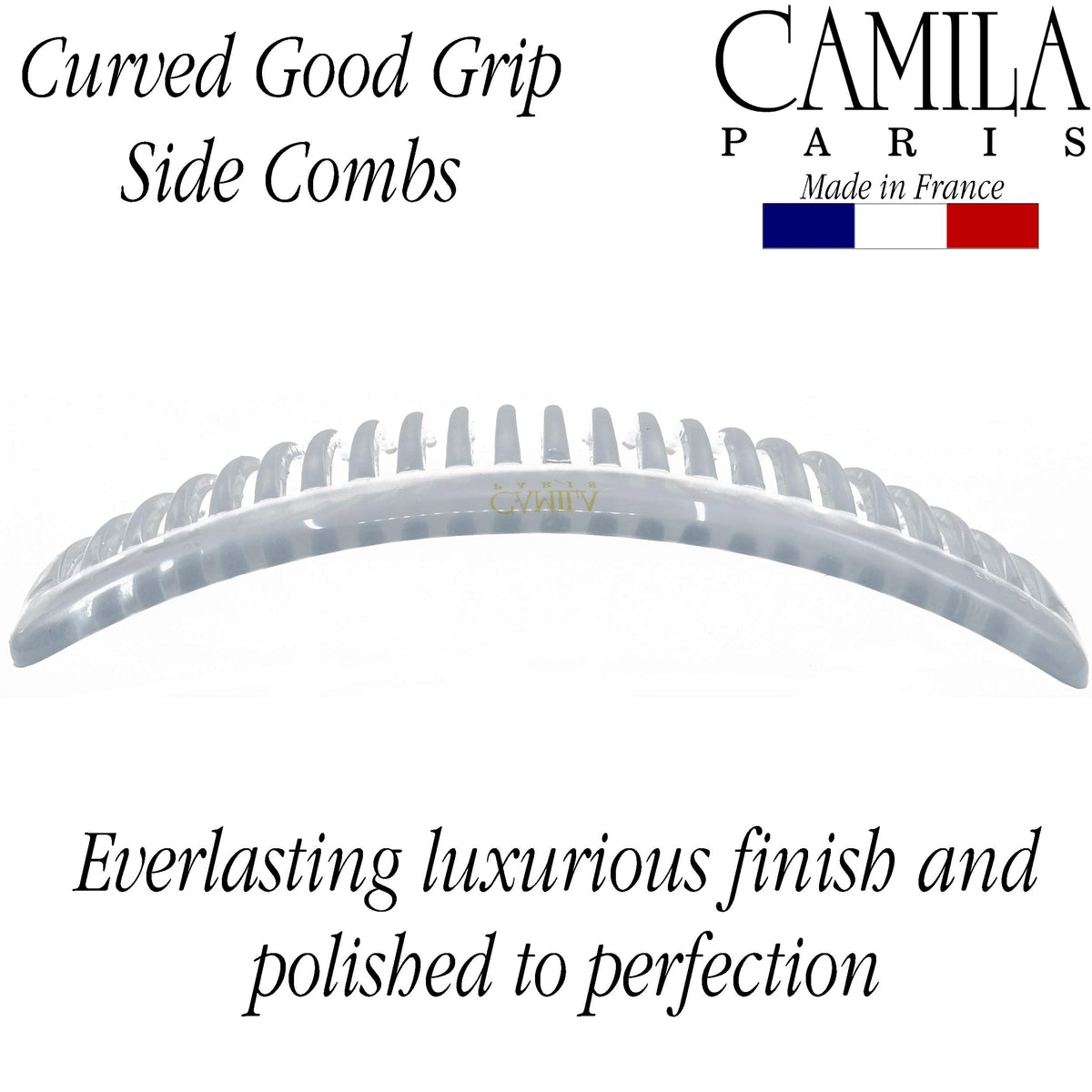 Camila hair side comb used in an elegant chignon hairstyle