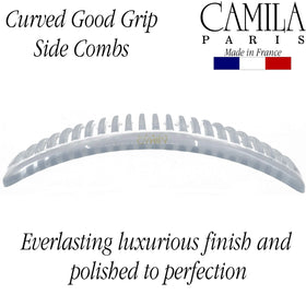 Camila hair side comb used in an elegant chignon hairstyle