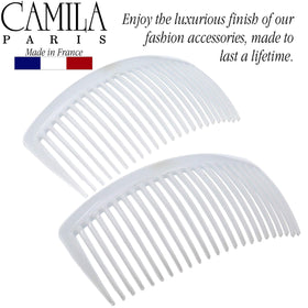 Camila Large French Twist Hair Side Comb with smooth teeth