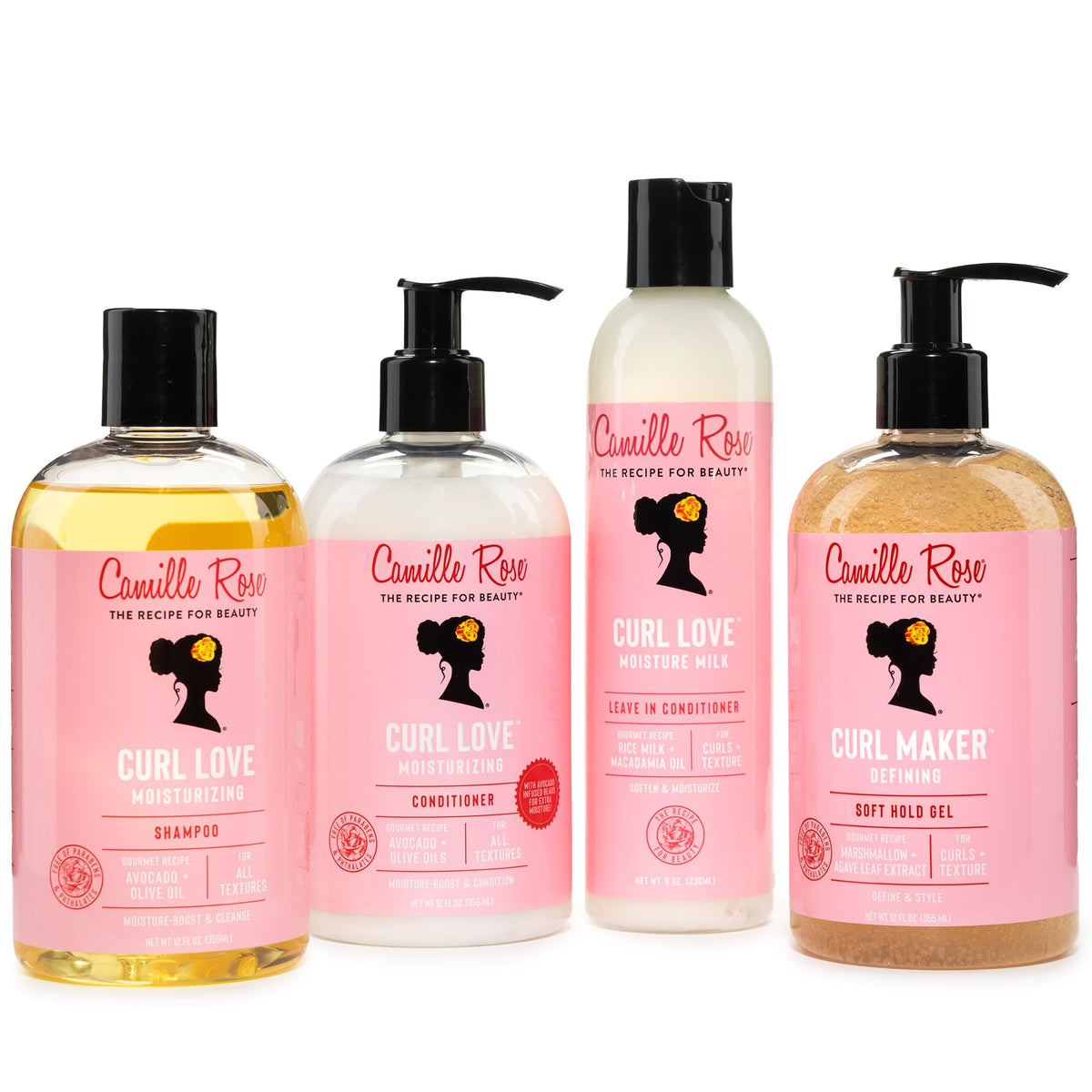 Camille Rose Curl Love Moisture Milk Leave-In Conditioner 8oz packaging