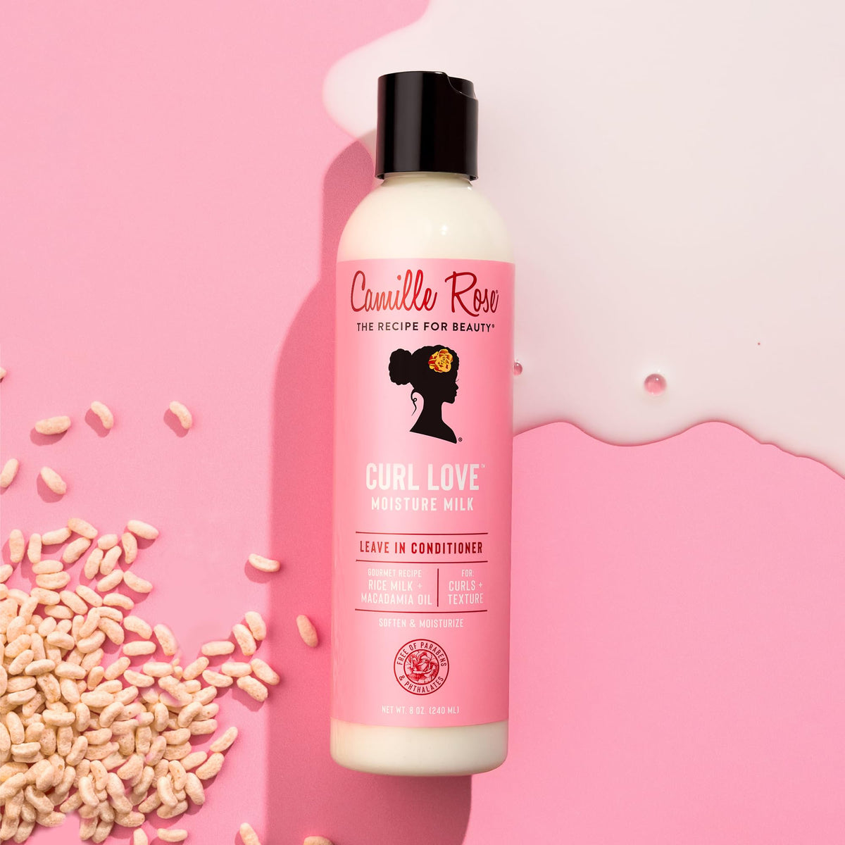 Camille Rose Curl Love Moisture Milk Leave-In Conditioner texture on hand