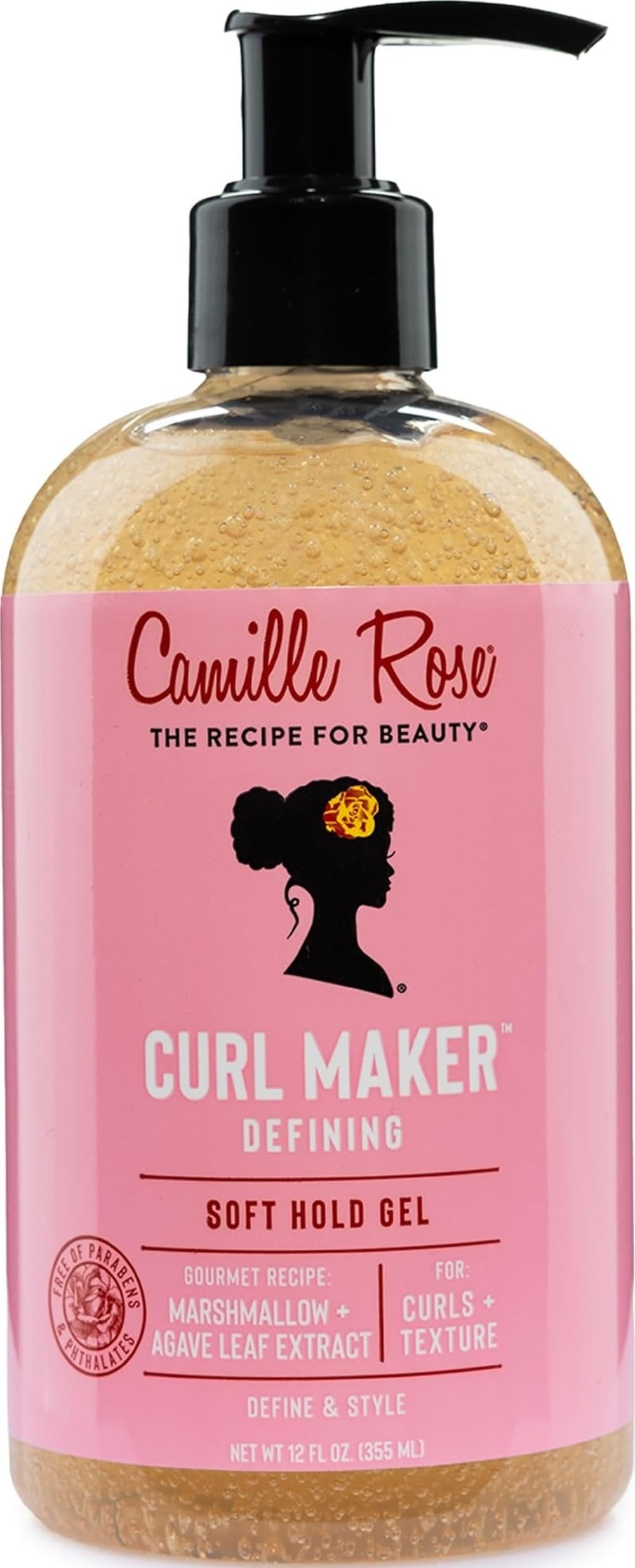 Camille Rose Curl Maker Defining Gel 12 Fl Oz front view