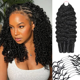 CanaryFly Burmese Curly Crochet Hair Extensions 240g front view