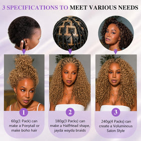 CanaryFly Burmese Curly Crochet Hair in various shades
