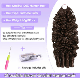 CanaryFly crochet hair extensions showcasing natural curly texture